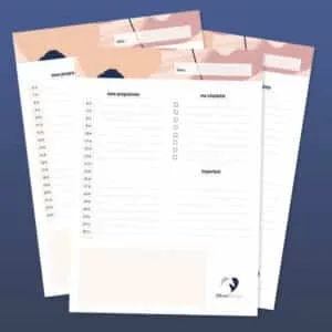 bloc notes d'organisation quotidienne