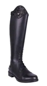 Bottes d'équitation en cuir avec design interchangeable et fermeture éclair à l'arrière - à shopper sur Amazon