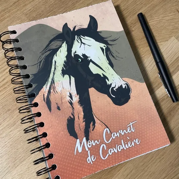 couverture 2 du carnet de cavalière, par cheval partage