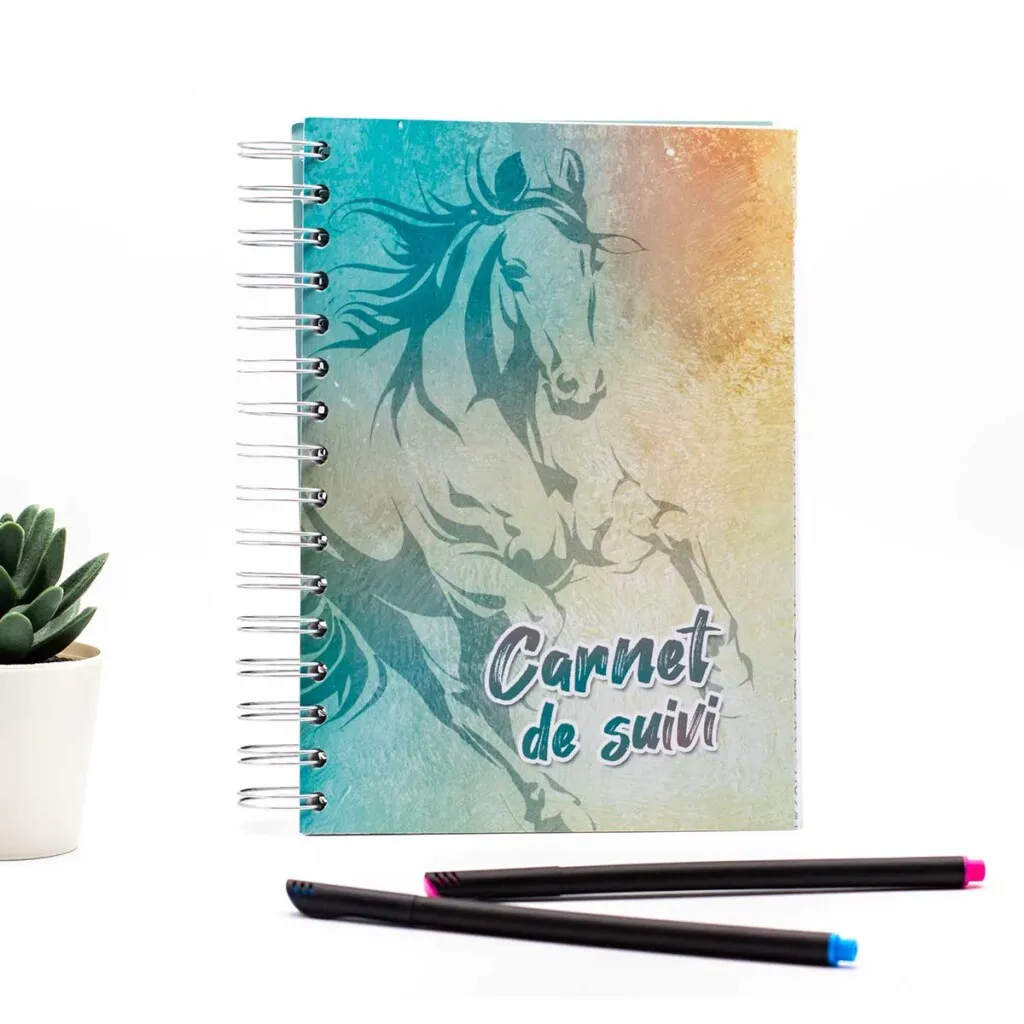 carnet de suivi, planner équestre, journal de bord pour cavaliers