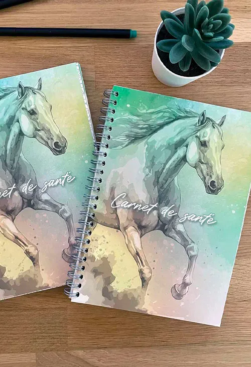 tous les soins et la santé de votre cheval réunis dans un même carnet