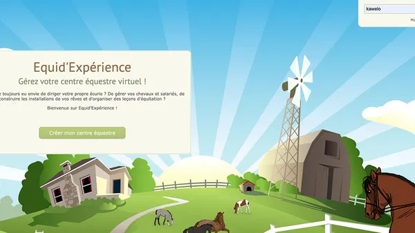 Equid'Expérience : jeu de gestion de centre équestre virtuel