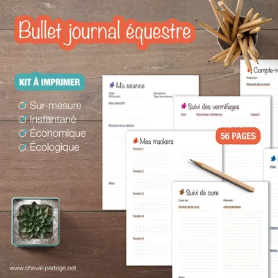 Kit Cavalière printable - vue ensemble