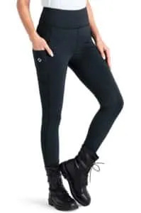 Pantalon d'équitation avec ceinture élastiquée et fond en silicone pour une meilleure adhérence. À shopper sur Amazon